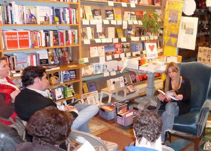 Susan Zeidler reading at an event